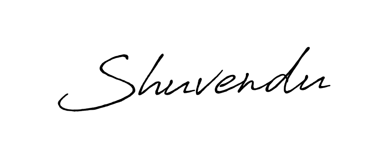 How to make Shuvendu name signature. Use Antro_Vectra_Bolder style for creating short signs online. This is the latest handwritten sign. Shuvendu signature style 7 images and pictures png