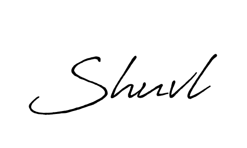 How to make Shuvl name signature. Use Antro_Vectra_Bolder style for creating short signs online. This is the latest handwritten sign. Shuvl signature style 7 images and pictures png