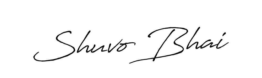 You can use this online signature creator to create a handwritten signature for the name Shuvo Bhai. This is the best online autograph maker. Shuvo Bhai signature style 7 images and pictures png