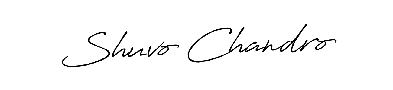 Make a beautiful signature design for name Shuvo Chandro. With this signature (Antro_Vectra_Bolder) style, you can create a handwritten signature for free. Shuvo Chandro signature style 7 images and pictures png