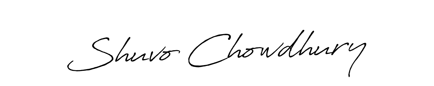This is the best signature style for the Shuvo Chowdhury name. Also you like these signature font (Antro_Vectra_Bolder). Mix name signature. Shuvo Chowdhury signature style 7 images and pictures png