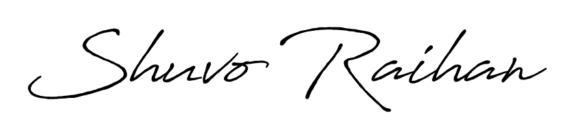 Achieve flawless digital penmanship with Shuvo Raihan name in Antro_Vectra_Bolder font. The perfect tool for creating online signatures. Shuvo Raihan signature style 7 images and pictures png
