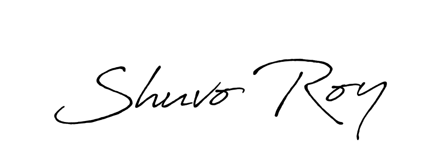 Make a beautiful signature design for name Shuvo Roy. With this signature (Antro_Vectra_Bolder) style, you can create a handwritten signature for free. Shuvo Roy signature style 7 images and pictures png