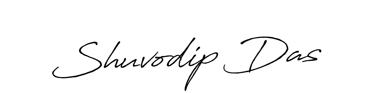 How to make Shuvodip Das name signature. Use Antro_Vectra_Bolder style for creating short signs online. This is the latest handwritten sign. Shuvodip Das signature style 7 images and pictures png