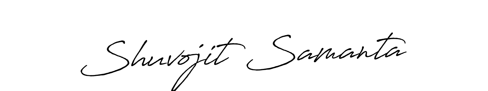 Use a signature maker to create a handwritten signature online. With this signature software, you can design (Antro_Vectra_Bolder) your own signature for name Shuvojit Samanta. Shuvojit Samanta signature style 7 images and pictures png