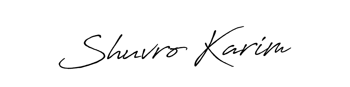 You should practise on your own different ways (Antro_Vectra_Bolder) to write your name (Shuvro Karim) in signature. don't let someone else do it for you. Shuvro Karim signature style 7 images and pictures png