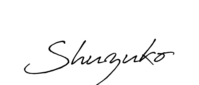 It looks lik you need a new signature style for name Shuzuko. Design unique handwritten (Antro_Vectra_Bolder) signature with our free signature maker in just a few clicks. Shuzuko signature style 7 images and pictures png