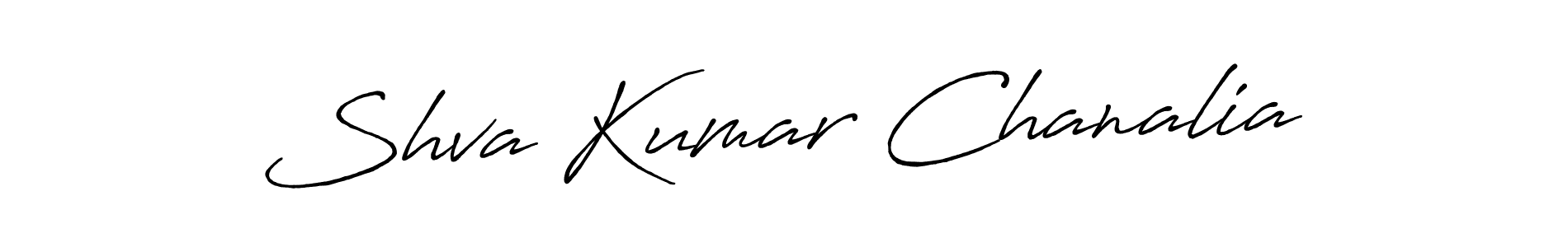 Similarly Antro_Vectra_Bolder is the best handwritten signature design. Signature creator online .You can use it as an online autograph creator for name Shva Kumar Chanalia. Shva Kumar Chanalia signature style 7 images and pictures png