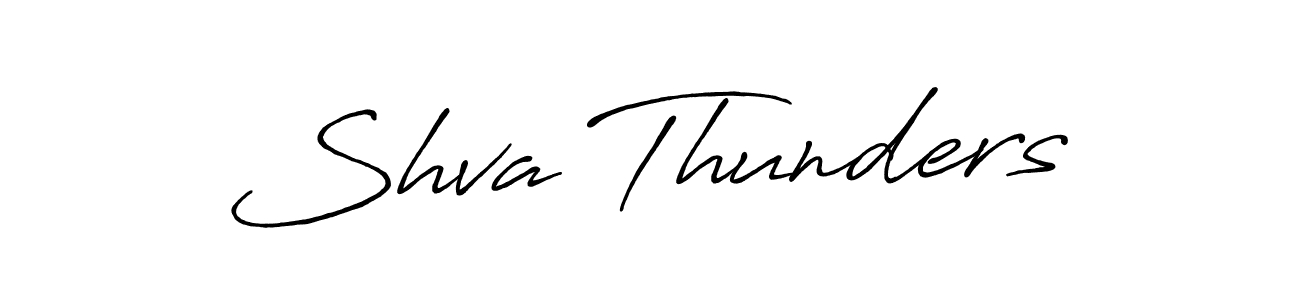 How to Draw Shva Thunders signature style? Antro_Vectra_Bolder is a latest design signature styles for name Shva Thunders. Shva Thunders signature style 7 images and pictures png