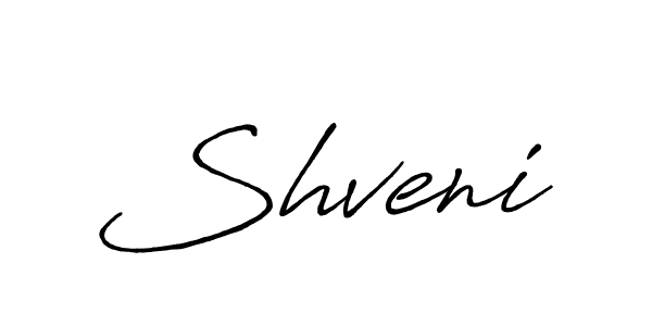 Shveni stylish signature style. Best Handwritten Sign (Antro_Vectra_Bolder) for my name. Handwritten Signature Collection Ideas for my name Shveni. Shveni signature style 7 images and pictures png