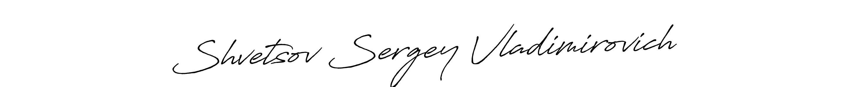 Use a signature maker to create a handwritten signature online. With this signature software, you can design (Antro_Vectra_Bolder) your own signature for name Shvetsov Sergey Vladimirovich. Shvetsov Sergey Vladimirovich signature style 7 images and pictures png