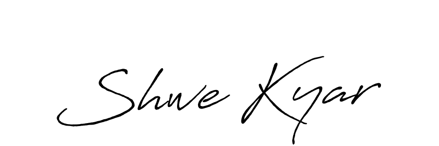 Create a beautiful signature design for name Shwe Kyar. With this signature (Antro_Vectra_Bolder) fonts, you can make a handwritten signature for free. Shwe Kyar signature style 7 images and pictures png