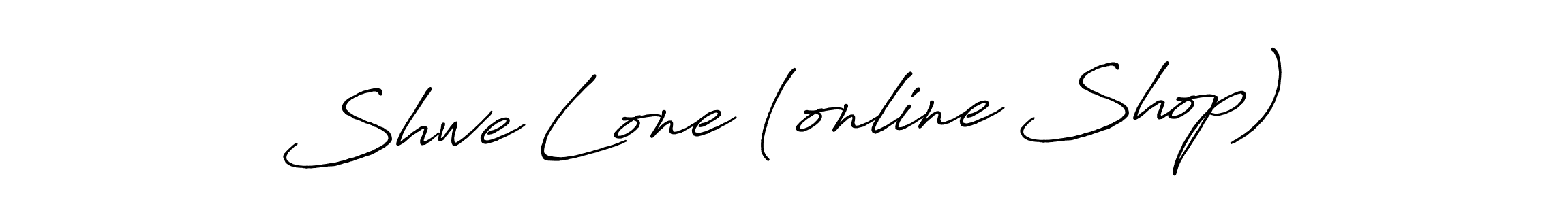 Also we have Shwe Lone (online Shop) name is the best signature style. Create professional handwritten signature collection using Antro_Vectra_Bolder autograph style. Shwe Lone (online Shop) signature style 7 images and pictures png