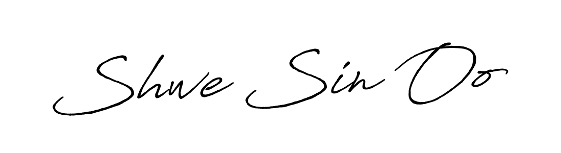 Use a signature maker to create a handwritten signature online. With this signature software, you can design (Antro_Vectra_Bolder) your own signature for name Shwe Sin Oo. Shwe Sin Oo signature style 7 images and pictures png