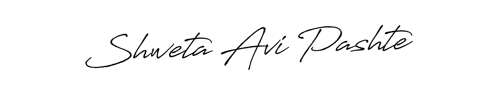 Design your own signature with our free online signature maker. With this signature software, you can create a handwritten (Antro_Vectra_Bolder) signature for name Shweta Avi Pashte. Shweta Avi Pashte signature style 7 images and pictures png