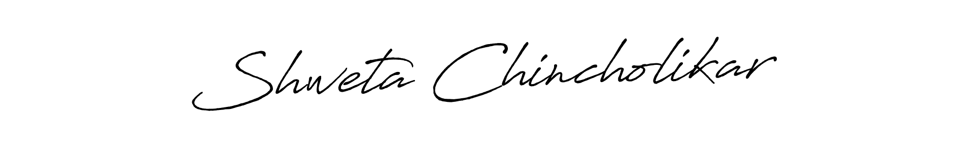 Similarly Antro_Vectra_Bolder is the best handwritten signature design. Signature creator online .You can use it as an online autograph creator for name Shweta Chincholikar. Shweta Chincholikar signature style 7 images and pictures png