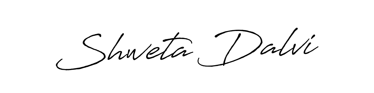 Make a beautiful signature design for name Shweta Dalvi. With this signature (Antro_Vectra_Bolder) style, you can create a handwritten signature for free. Shweta Dalvi signature style 7 images and pictures png
