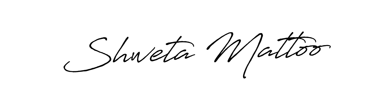 Also You can easily find your signature by using the search form. We will create Shweta Mattoo name handwritten signature images for you free of cost using Antro_Vectra_Bolder sign style. Shweta Mattoo signature style 7 images and pictures png
