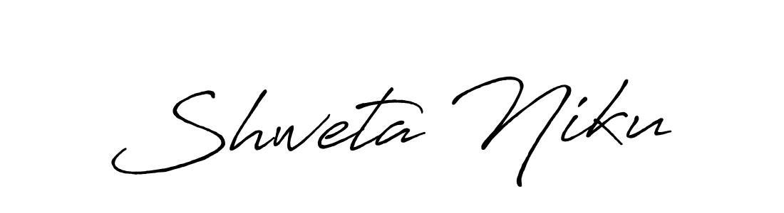 Also we have Shweta Niku name is the best signature style. Create professional handwritten signature collection using Antro_Vectra_Bolder autograph style. Shweta Niku signature style 7 images and pictures png
