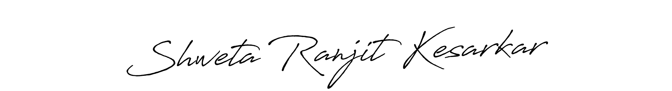 Shweta Ranjit Kesarkar stylish signature style. Best Handwritten Sign (Antro_Vectra_Bolder) for my name. Handwritten Signature Collection Ideas for my name Shweta Ranjit Kesarkar. Shweta Ranjit Kesarkar signature style 7 images and pictures png