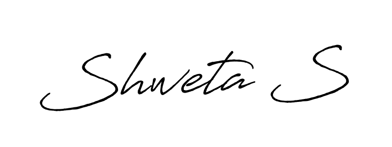 It looks lik you need a new signature style for name Shweta S. Design unique handwritten (Antro_Vectra_Bolder) signature with our free signature maker in just a few clicks. Shweta S signature style 7 images and pictures png