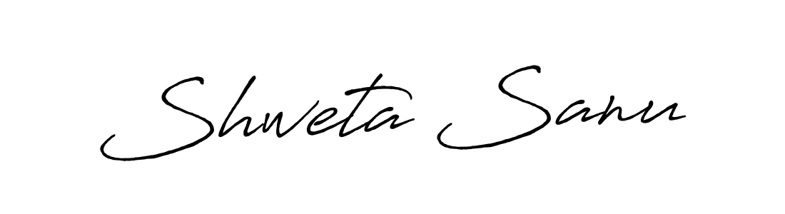 You should practise on your own different ways (Antro_Vectra_Bolder) to write your name (Shweta Sanu) in signature. don't let someone else do it for you. Shweta Sanu signature style 7 images and pictures png