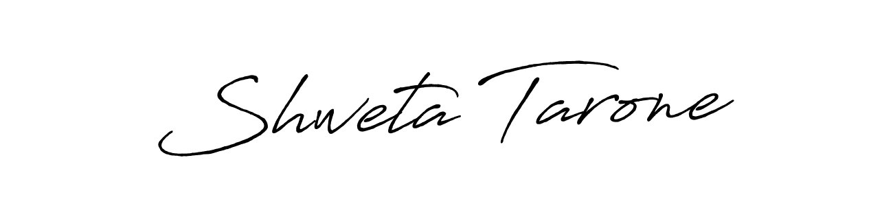 Shweta Tarone stylish signature style. Best Handwritten Sign (Antro_Vectra_Bolder) for my name. Handwritten Signature Collection Ideas for my name Shweta Tarone. Shweta Tarone signature style 7 images and pictures png