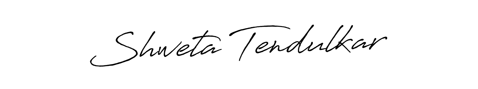 Create a beautiful signature design for name Shweta Tendulkar. With this signature (Antro_Vectra_Bolder) fonts, you can make a handwritten signature for free. Shweta Tendulkar signature style 7 images and pictures png