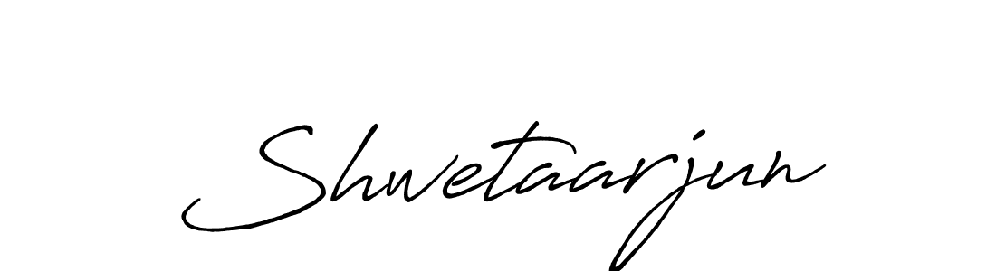 Shwetaarjun stylish signature style. Best Handwritten Sign (Antro_Vectra_Bolder) for my name. Handwritten Signature Collection Ideas for my name Shwetaarjun. Shwetaarjun signature style 7 images and pictures png