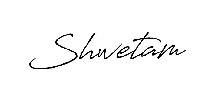 Also we have Shwetam name is the best signature style. Create professional handwritten signature collection using Antro_Vectra_Bolder autograph style. Shwetam signature style 7 images and pictures png