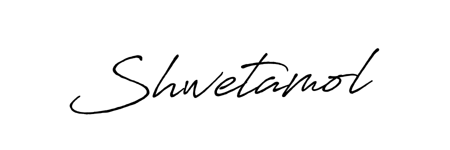 You should practise on your own different ways (Antro_Vectra_Bolder) to write your name (Shwetamol) in signature. don't let someone else do it for you. Shwetamol signature style 7 images and pictures png