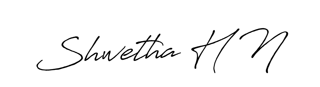 The best way (Antro_Vectra_Bolder) to make a short signature is to pick only two or three words in your name. The name Shwetha H N include a total of six letters. For converting this name. Shwetha H N signature style 7 images and pictures png
