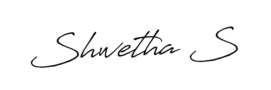 This is the best signature style for the Shwetha S name. Also you like these signature font (Antro_Vectra_Bolder). Mix name signature. Shwetha S signature style 7 images and pictures png