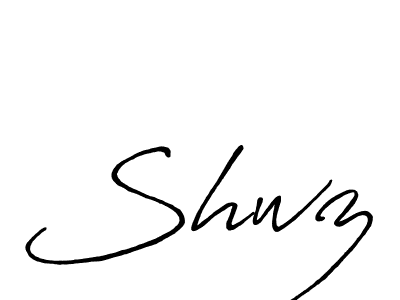 You should practise on your own different ways (Antro_Vectra_Bolder) to write your name (Shwz) in signature. don't let someone else do it for you. Shwz signature style 7 images and pictures png