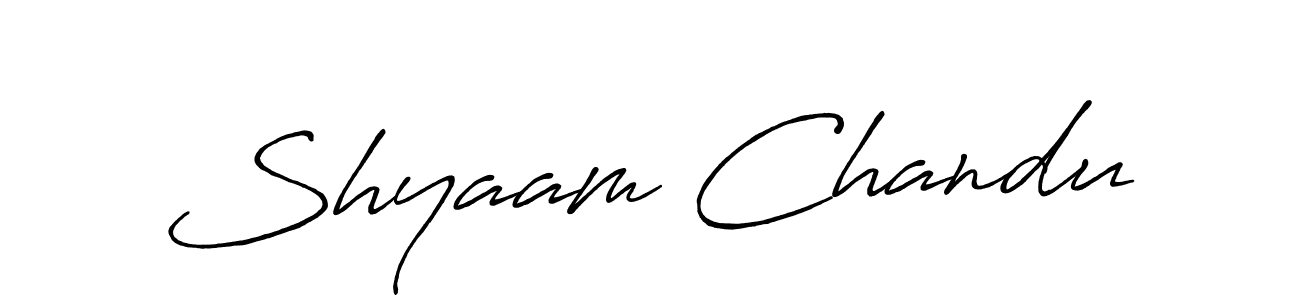Also You can easily find your signature by using the search form. We will create Shyaam Chandu name handwritten signature images for you free of cost using Antro_Vectra_Bolder sign style. Shyaam Chandu signature style 7 images and pictures png