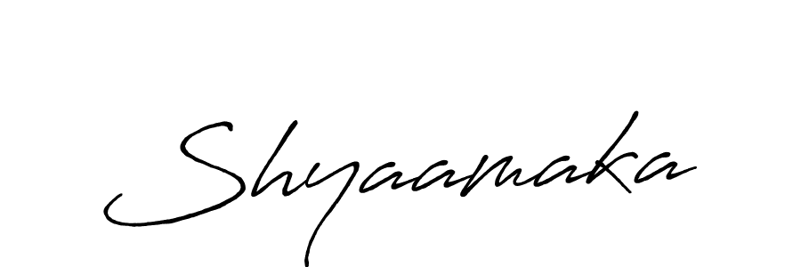 Once you've used our free online signature maker to create your best signature Antro_Vectra_Bolder style, it's time to enjoy all of the benefits that Shyaamaka name signing documents. Shyaamaka signature style 7 images and pictures png