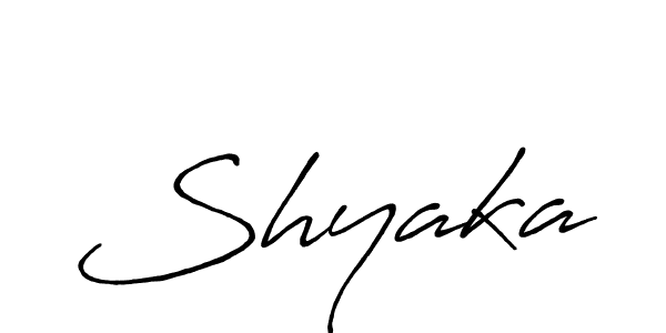 if you are searching for the best signature style for your name Shyaka. so please give up your signature search. here we have designed multiple signature styles  using Antro_Vectra_Bolder. Shyaka signature style 7 images and pictures png