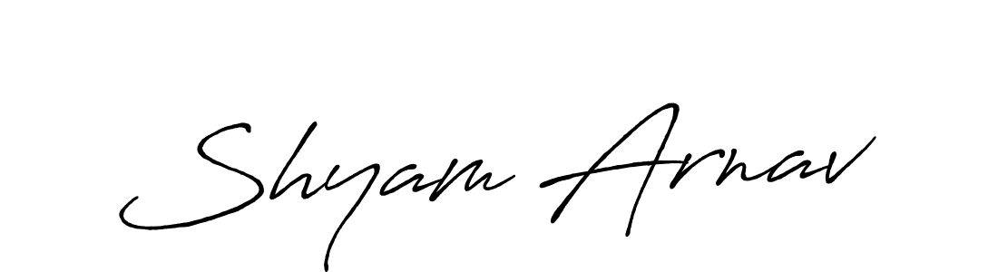 How to make Shyam Arnav signature? Antro_Vectra_Bolder is a professional autograph style. Create handwritten signature for Shyam Arnav name. Shyam Arnav signature style 7 images and pictures png