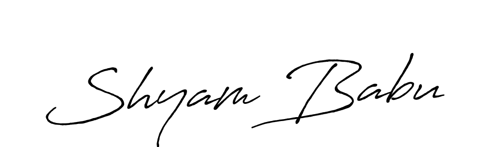 Also You can easily find your signature by using the search form. We will create Shyam Babu name handwritten signature images for you free of cost using Antro_Vectra_Bolder sign style. Shyam Babu signature style 7 images and pictures png