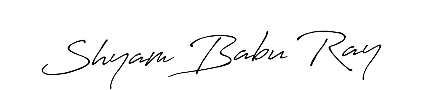 The best way (Antro_Vectra_Bolder) to make a short signature is to pick only two or three words in your name. The name Shyam Babu Ray include a total of six letters. For converting this name. Shyam Babu Ray signature style 7 images and pictures png