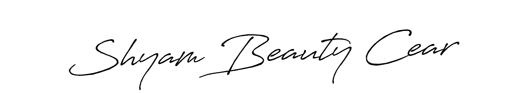 The best way (Antro_Vectra_Bolder) to make a short signature is to pick only two or three words in your name. The name Shyam Beauty Cear include a total of six letters. For converting this name. Shyam Beauty Cear signature style 7 images and pictures png