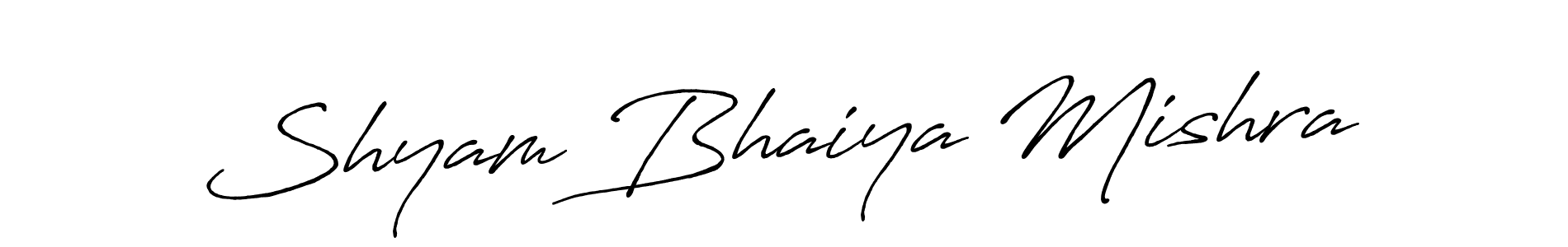 The best way (Antro_Vectra_Bolder) to make a short signature is to pick only two or three words in your name. The name Shyam Bhaiya Mishra include a total of six letters. For converting this name. Shyam Bhaiya Mishra signature style 7 images and pictures png