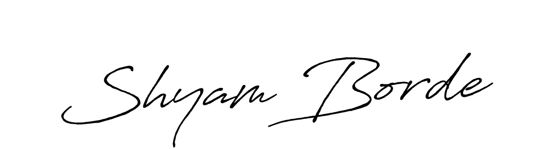 You can use this online signature creator to create a handwritten signature for the name Shyam Borde. This is the best online autograph maker. Shyam Borde signature style 7 images and pictures png