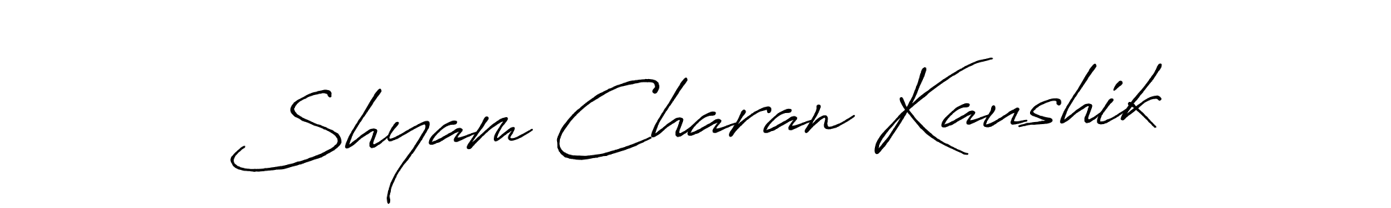 How to make Shyam Charan Kaushik signature? Antro_Vectra_Bolder is a professional autograph style. Create handwritten signature for Shyam Charan Kaushik name. Shyam Charan Kaushik signature style 7 images and pictures png
