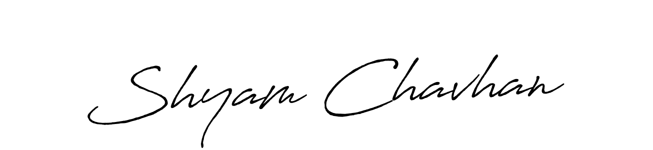 Also we have Shyam Chavhan name is the best signature style. Create professional handwritten signature collection using Antro_Vectra_Bolder autograph style. Shyam Chavhan signature style 7 images and pictures png