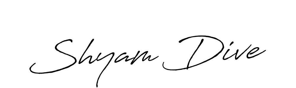 Make a beautiful signature design for name Shyam Dive. Use this online signature maker to create a handwritten signature for free. Shyam Dive signature style 7 images and pictures png