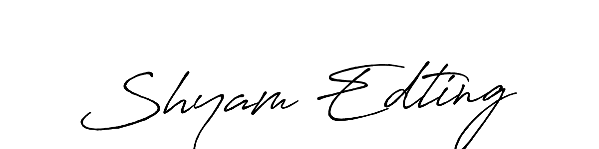 Once you've used our free online signature maker to create your best signature Antro_Vectra_Bolder style, it's time to enjoy all of the benefits that Shyam Edting name signing documents. Shyam Edting signature style 7 images and pictures png