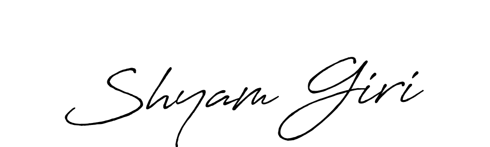 How to make Shyam Giri name signature. Use Antro_Vectra_Bolder style for creating short signs online. This is the latest handwritten sign. Shyam Giri signature style 7 images and pictures png