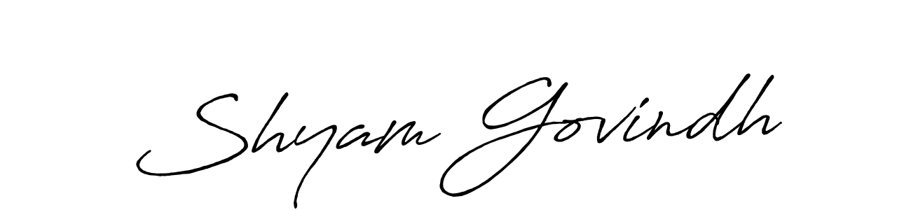 The best way (Antro_Vectra_Bolder) to make a short signature is to pick only two or three words in your name. The name Shyam Govindh include a total of six letters. For converting this name. Shyam Govindh signature style 7 images and pictures png