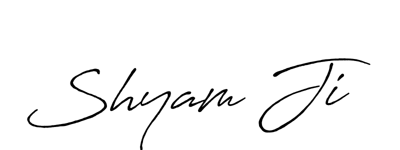 Use a signature maker to create a handwritten signature online. With this signature software, you can design (Antro_Vectra_Bolder) your own signature for name Shyam Ji. Shyam Ji signature style 7 images and pictures png